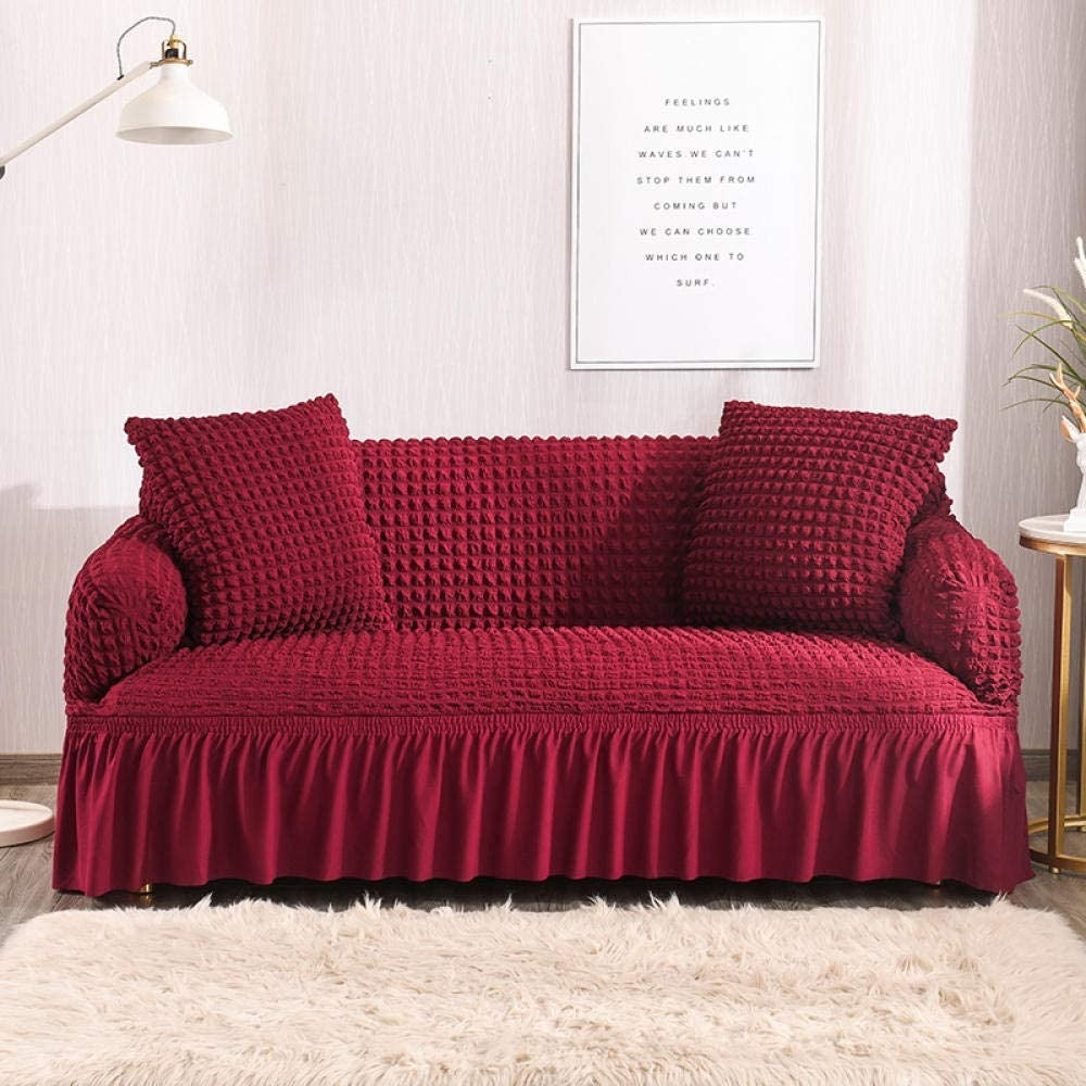 Persian Sofa Covers- Lycra Bubble - Red