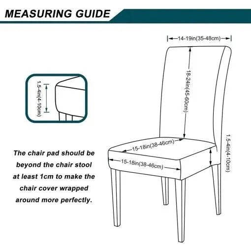 Fitted Style Cotton Jersey Chair Cover -  Green