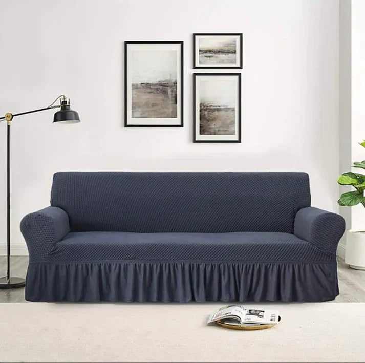 Turkish Style Sofa Covers Navy Blue